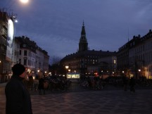 Danish Parliament in Evening